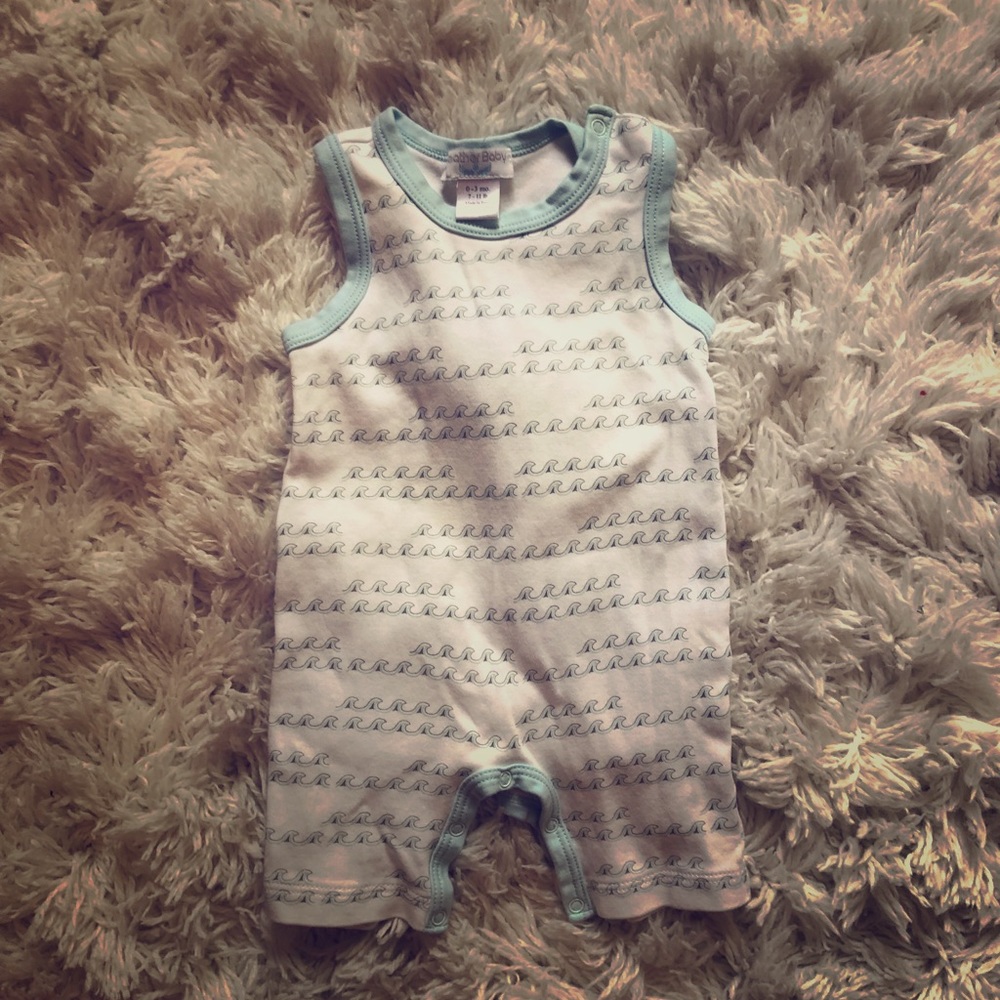 Feather Baby Sleeveless Romper